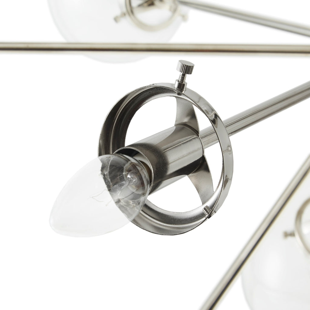 Lampadario INK+IVY Paige a 12 luci con lampadine a globo oversize