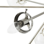 Lampadario INK+IVY Paige a 12 luci con lampadine a globo oversize