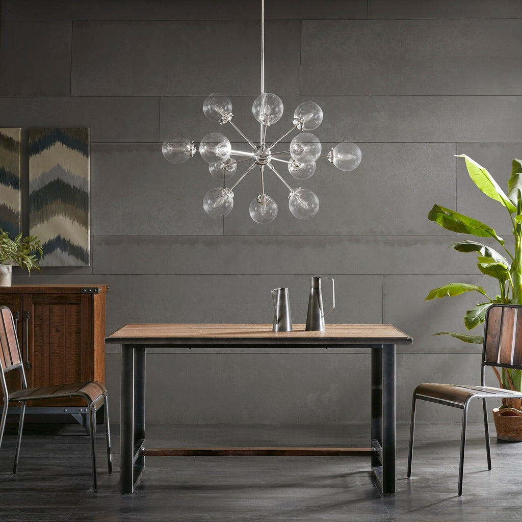 Lampadario INK+IVY Paige a 12 luci con lampadine a globo oversize