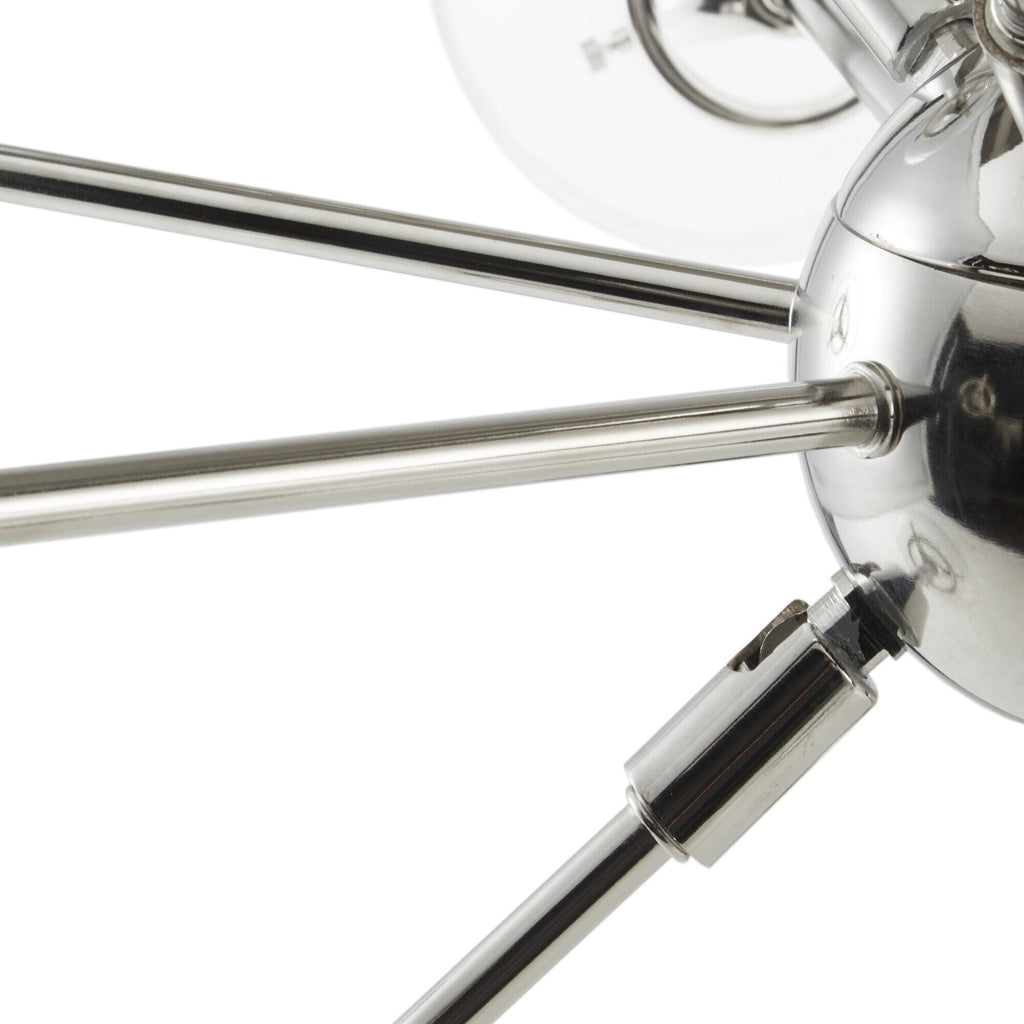 Lampadario INK+IVY Paige a 12 luci con lampadine a globo oversize