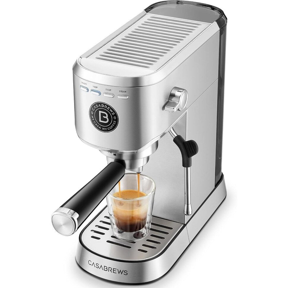 Macchina per caffè espresso professionale Casabrews da 20 bar con sistema di schiumatura del latte
