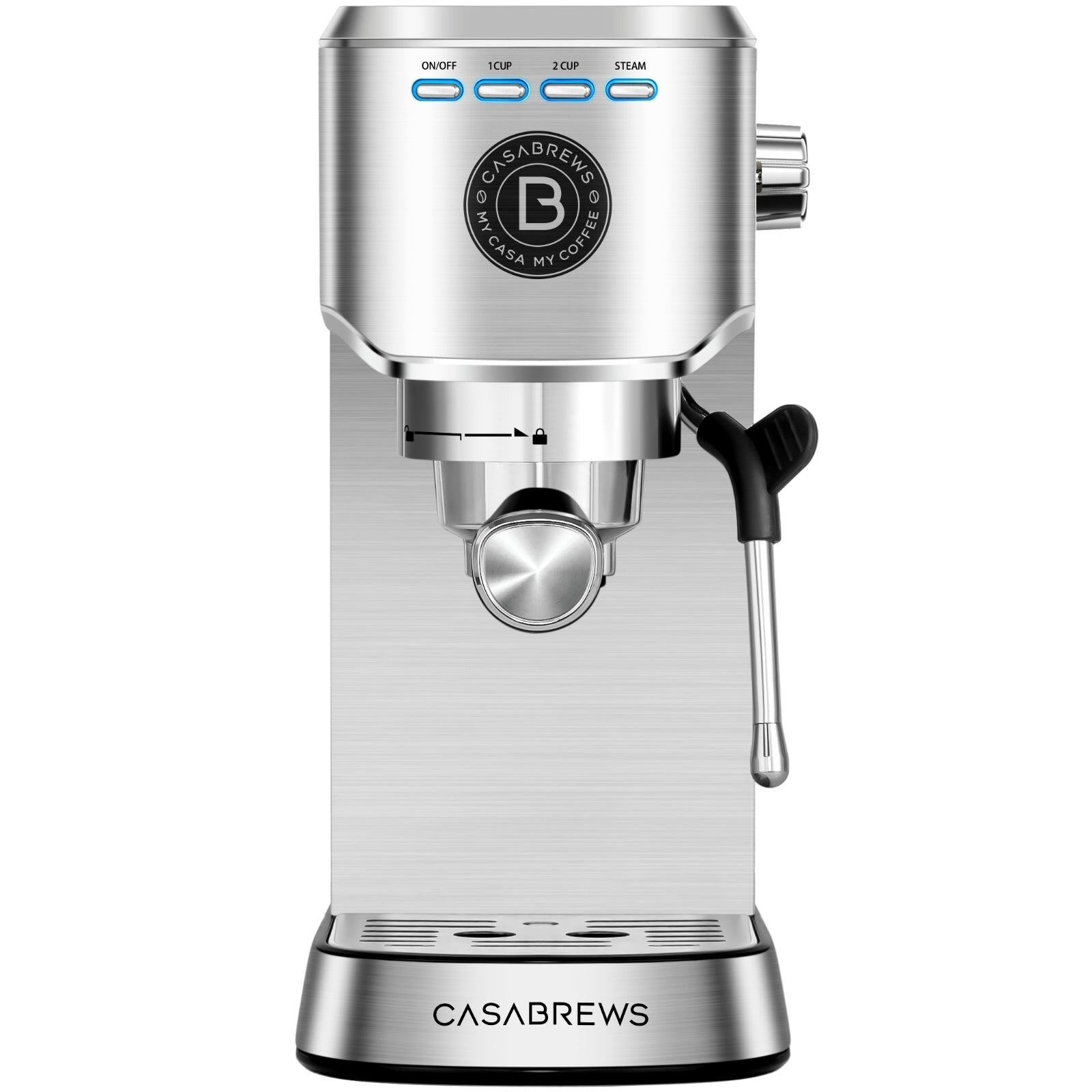 Macchina per caffè espresso professionale Casabrews da 20 bar con sistema di schiumatura del latte