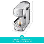 Casabrews 3700E Macchina per caffè espresso professionale da 20 bar con montalatte - N/D