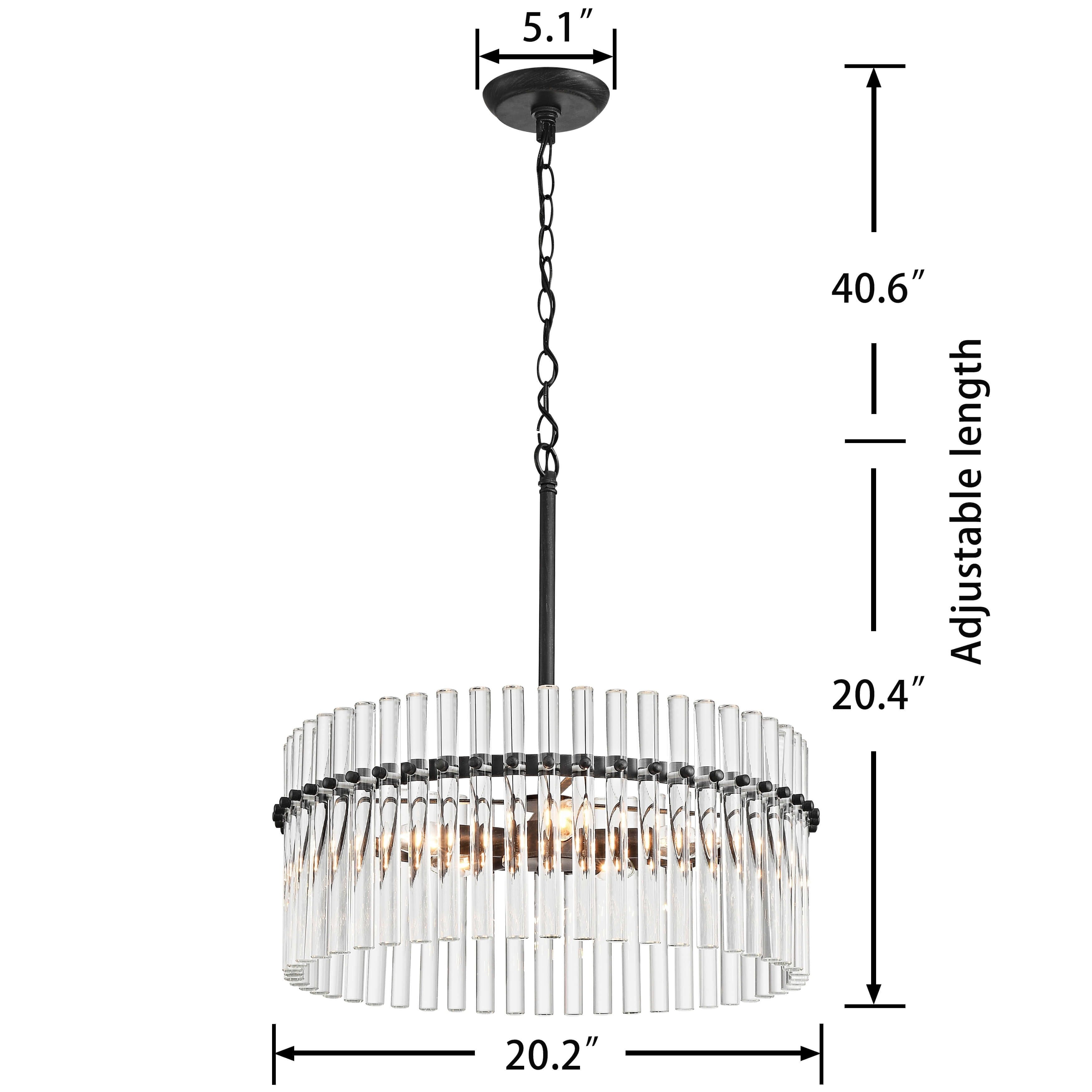 Lampadario in cristallo a 5 luci Casandra
