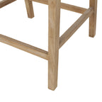 Christopher Knight Home Cataldo Sgabelli da bar in legno e canna imbottiti in tessuto da 25,5 pollici (set di 2)