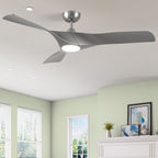 Ventilatore da soffitto, ventilatore da soffitto da 52 pollici con telecomando, LED dimmerabile, temperatura a tre colori
