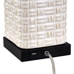 Set di lampade da tavolo USB in ceramica