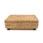 Contenitore portaoggetti sottoletto in giacinto/legno happimess con ruote e maniglie