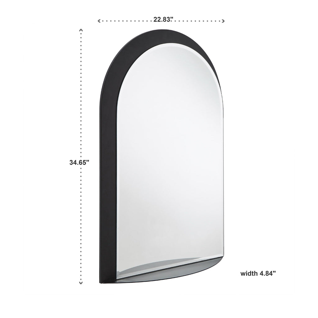 Specchio da parete ad arco in metallo Concord con mensola di iNSPIRE Q Bold