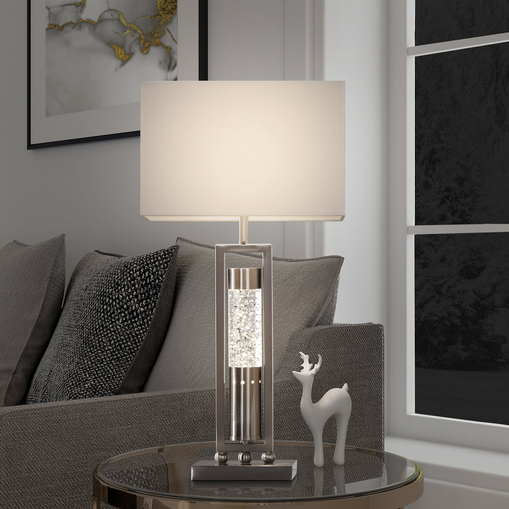 Lampada da tavolo con paralume rettangolare Conover