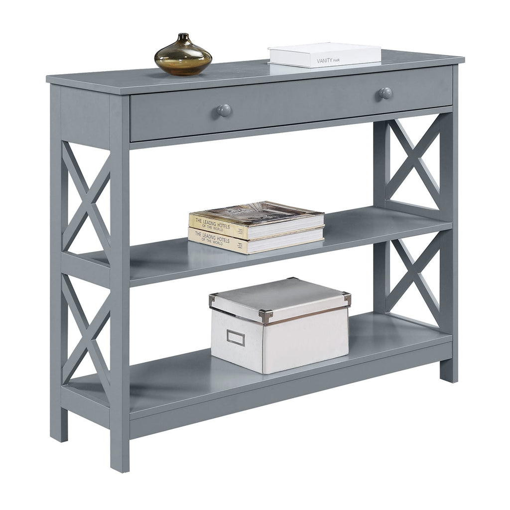 Convenience Concepts Oxford Tavolo consolle con 1 cassetto e ripiani