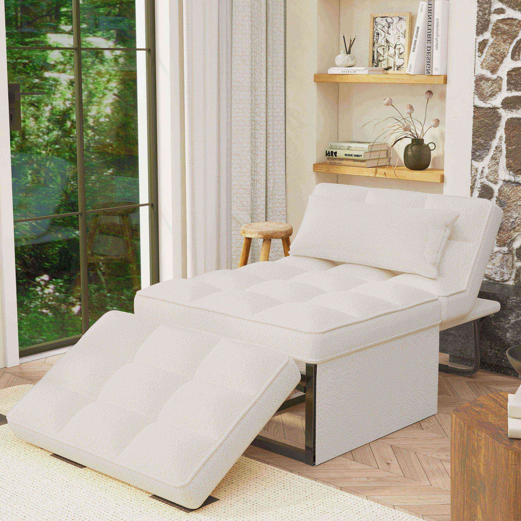 Divano letto trasformabile, poltrona, pouf pieghevole, poltrone reclinabili per soggiorno