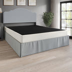 CraftPorch - Letto a molle in metallo da 5 pollici con rivestimento in lino grigio caldo