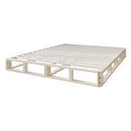 Base per letto a molle in legno massello CraftPorch da 5 pollici con doghe in legno e rivestimento in lino grigio caldo
