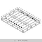 Fondazione per box spring in legno massello CraftPorch da 8 pollici con doghe in legno