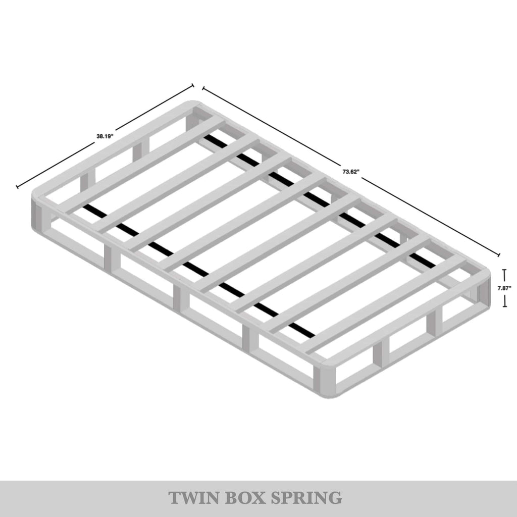 Fondazione per box spring in legno massello CraftPorch da 8 pollici con doghe in legno