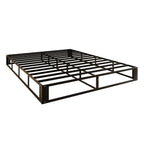 CraftPorch - Letto a molle in metallo rivestito in lino