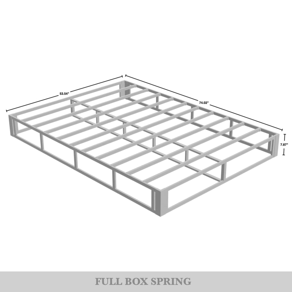 CraftPorch - Letto a molle in metallo rivestito in lino