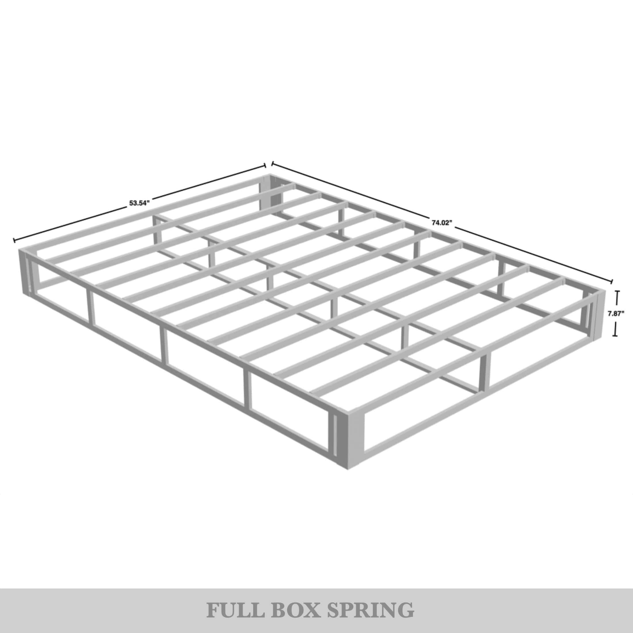 CraftPorch - Letto a molle in metallo rivestito in lino