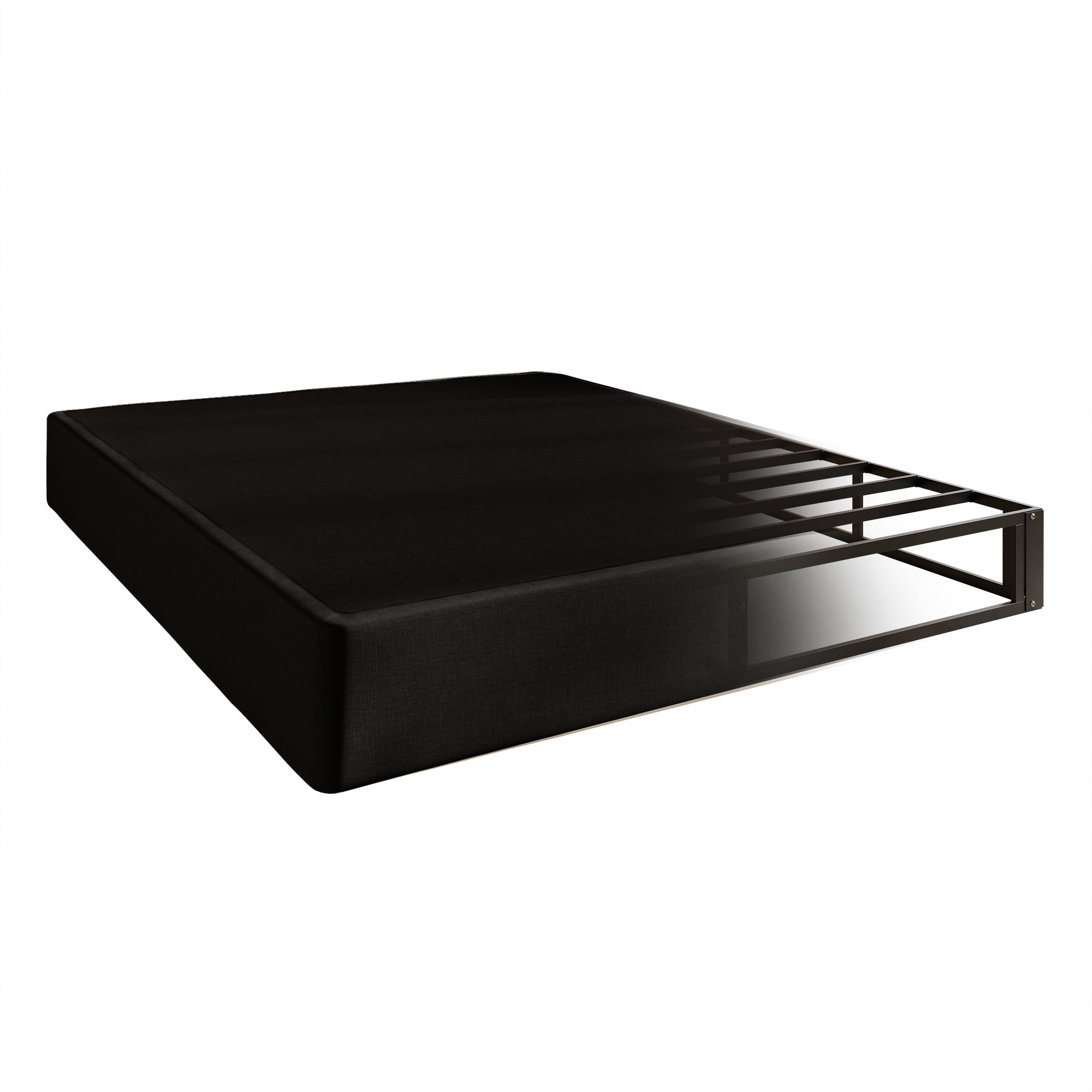 CraftPorch - Letto a molle in metallo rivestito in lino