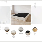 Fondazione per box spring in legno massello CraftPorch da 8 pollici con doghe in legno
