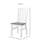 Sedia laterale in legno da fattoria Crestwood di Steve Silver (set da 2)
