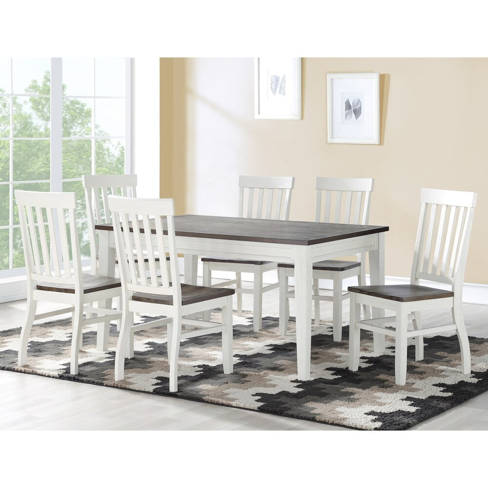 Sedia laterale in legno da fattoria Crestwood di Steve Silver (set da 2)