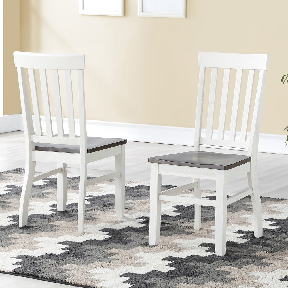 Sedia laterale in legno da fattoria Crestwood di Steve Silver (set da 2)