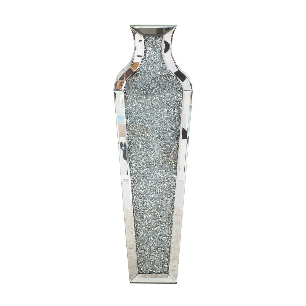 Vaso da terra alto con diamanti frantumati