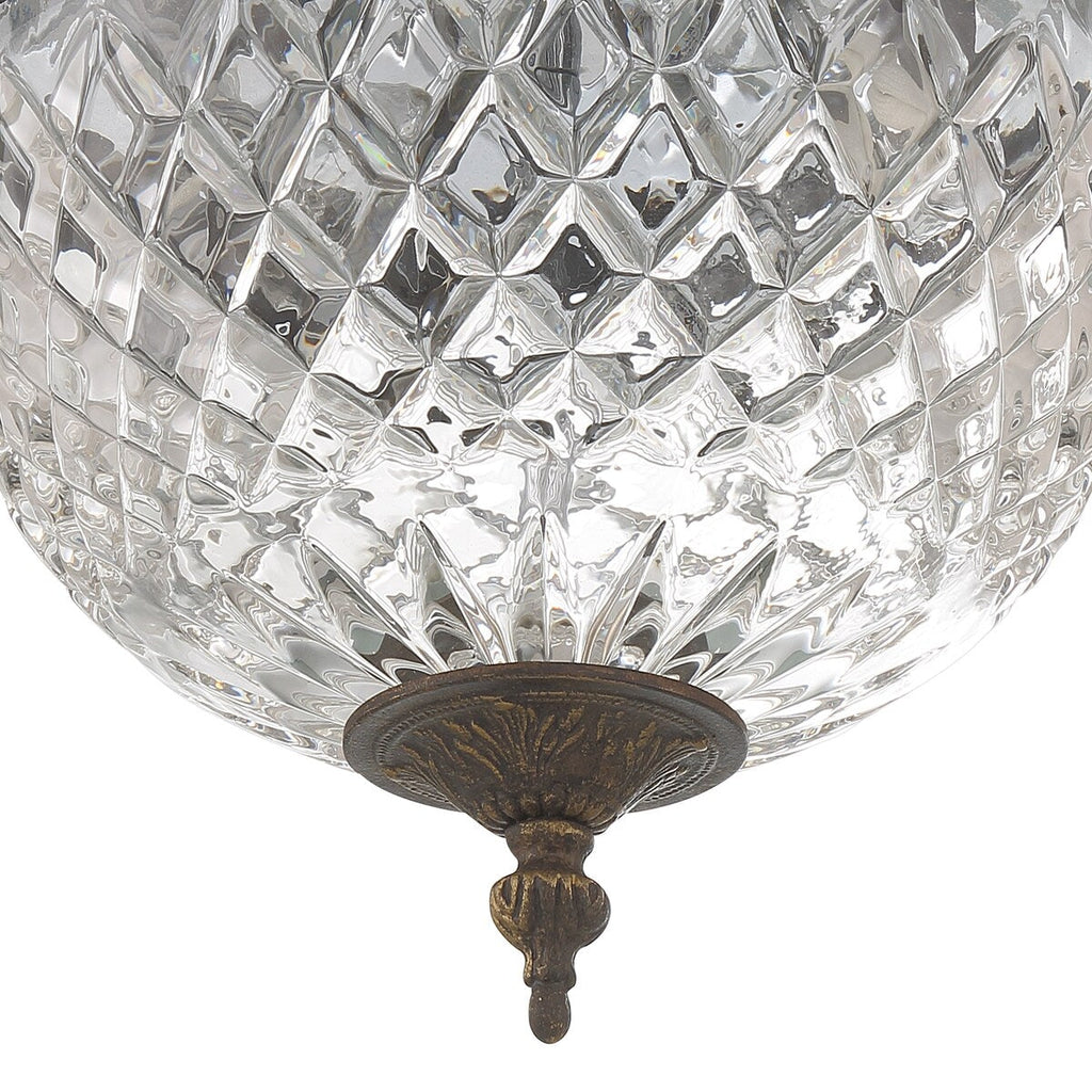 Crystorama 2 luci in cristallo da incasso - 10W x 8H x 10D