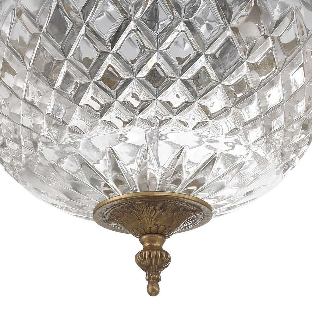Crystorama 2 luci in cristallo da incasso - 10W x 8H x 10D
