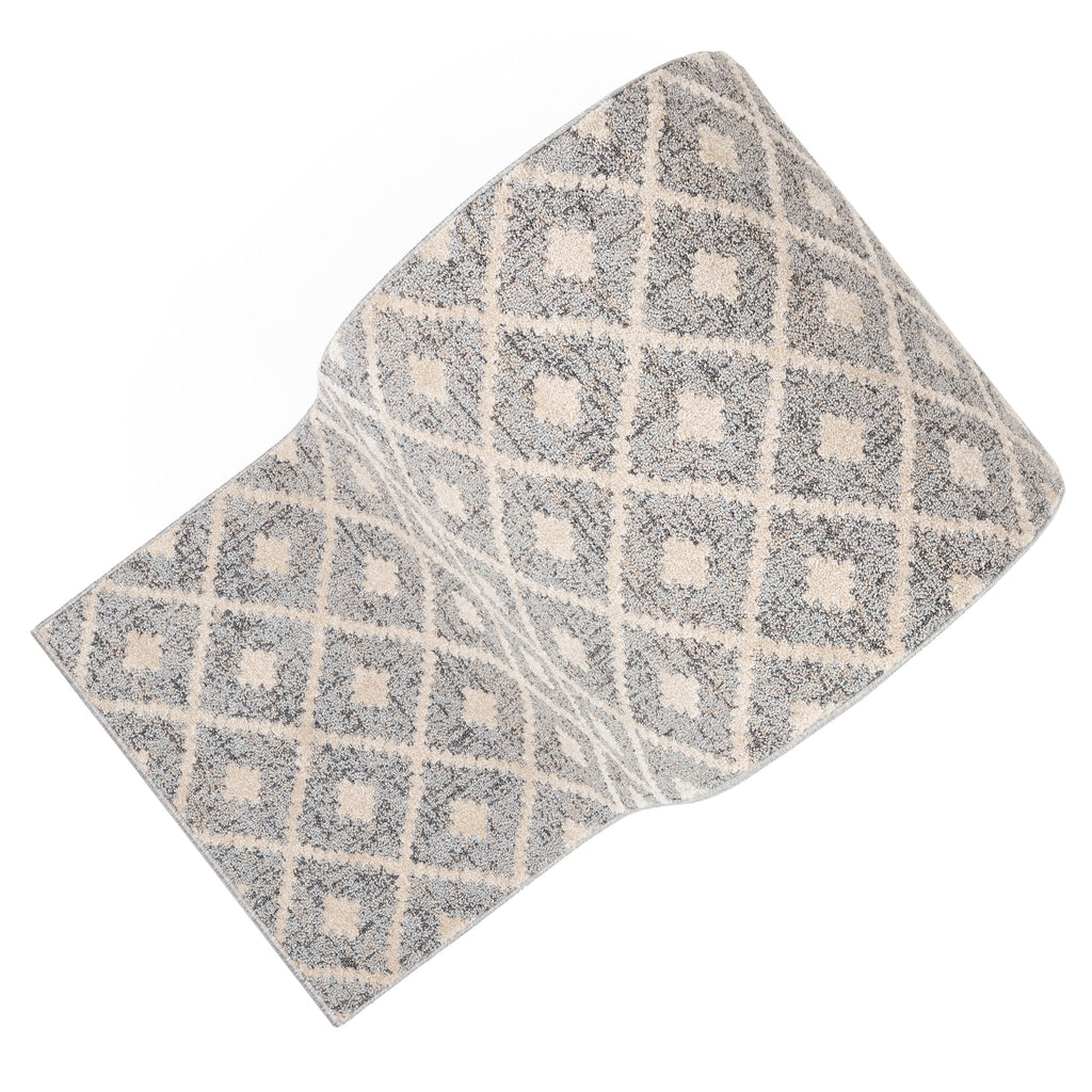 Tappeto moderno per corridoio e scale, modello Runner Harlow Trellis, su misura