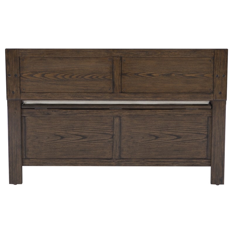 Panca d'ingresso con contenitore ribaltabile in legno Dahlia
