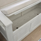 Panca d'ingresso con contenitore ribaltabile in legno Dahlia
