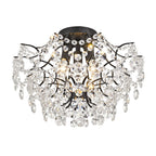 Dalia Elegante lampada da soffitto a 3 luci in cristallo per interni