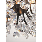 Dalia Elegante lampada da soffitto a 3 luci in cristallo per interni