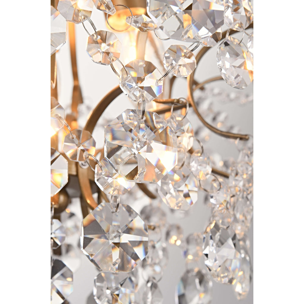 Dalia Elegante lampada da soffitto a 3 luci in cristallo per interni