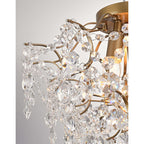 Dalia Elegante lampada da soffitto a 3 luci in cristallo per interni