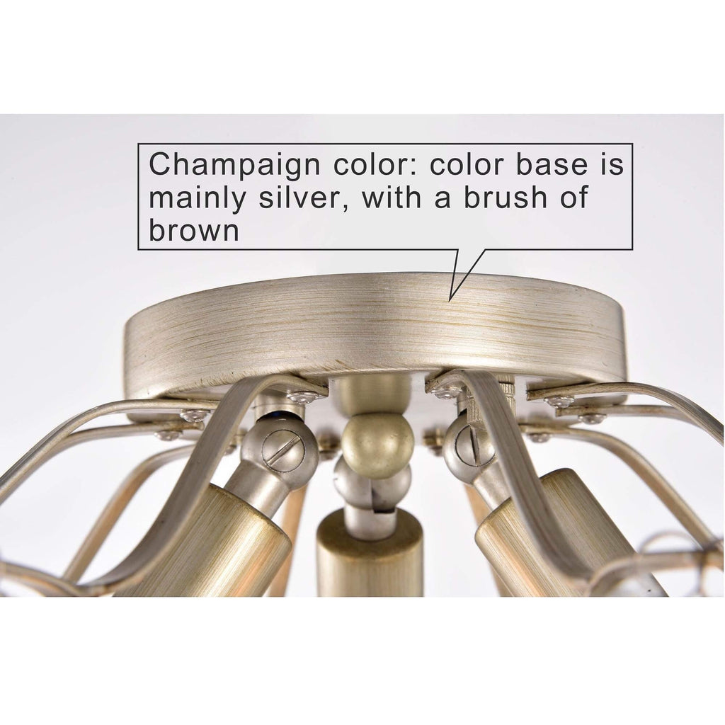 Dalia Elegante lampada da soffitto a 3 luci in cristallo per interni