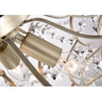 Dalia Elegante lampada da soffitto a 3 luci in cristallo per interni