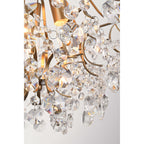 Dalia Elegante lampada da soffitto a 3 luci in cristallo per interni