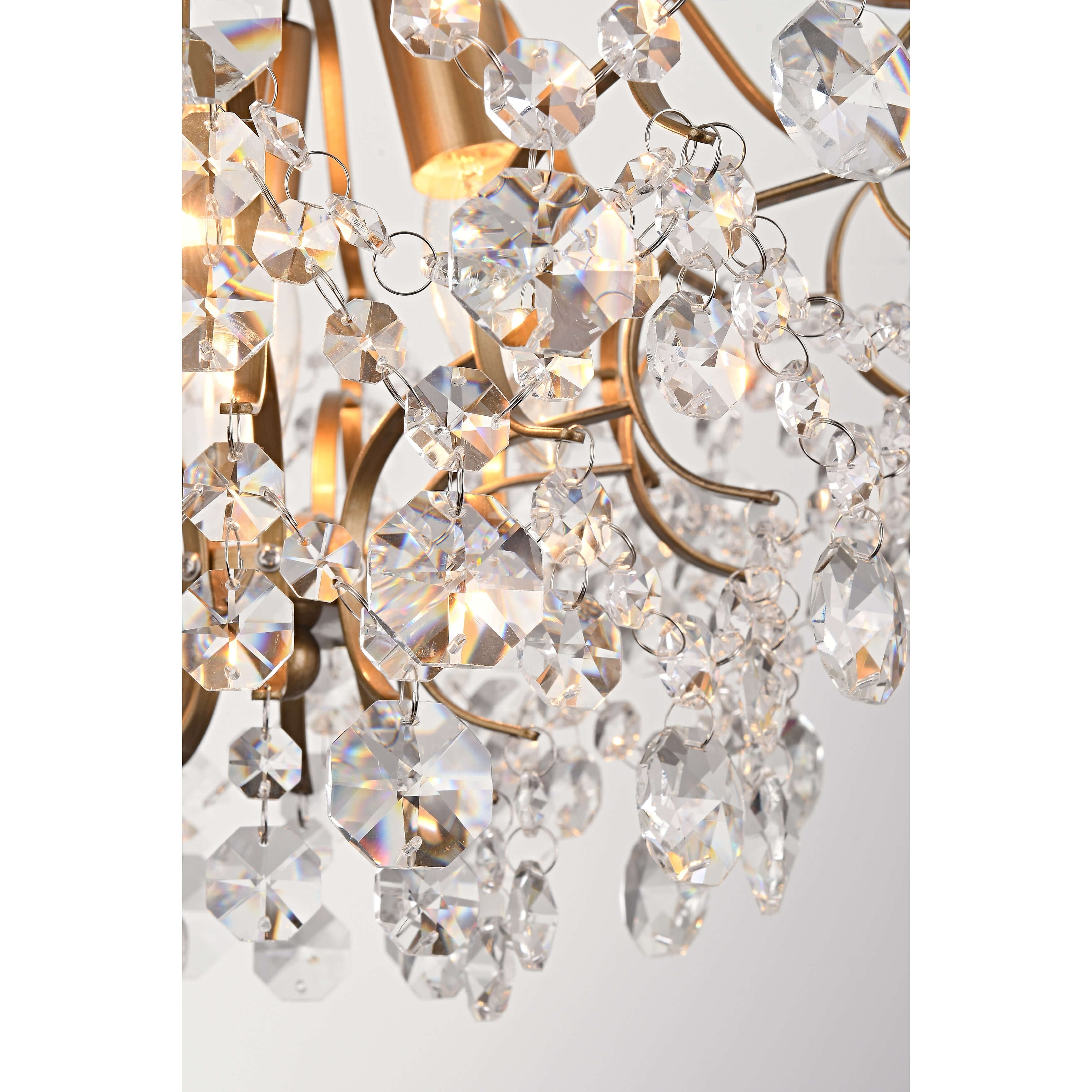 Dalia Elegante lampada da soffitto a 3 luci in cristallo per interni