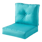 Set di cuscini da esterno Sunbrella Premium da 2 pezzi con seduta profonda