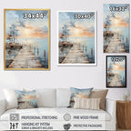 Decorazione murale per molo costiero Designart Pier And Dock Seaside III