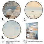 Decorazione murale per molo costiero Designart Pier And Dock Seaside III