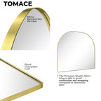 Specchio ad arco grande Dezerae TEHOME per camino, 40'' L x 32'' A