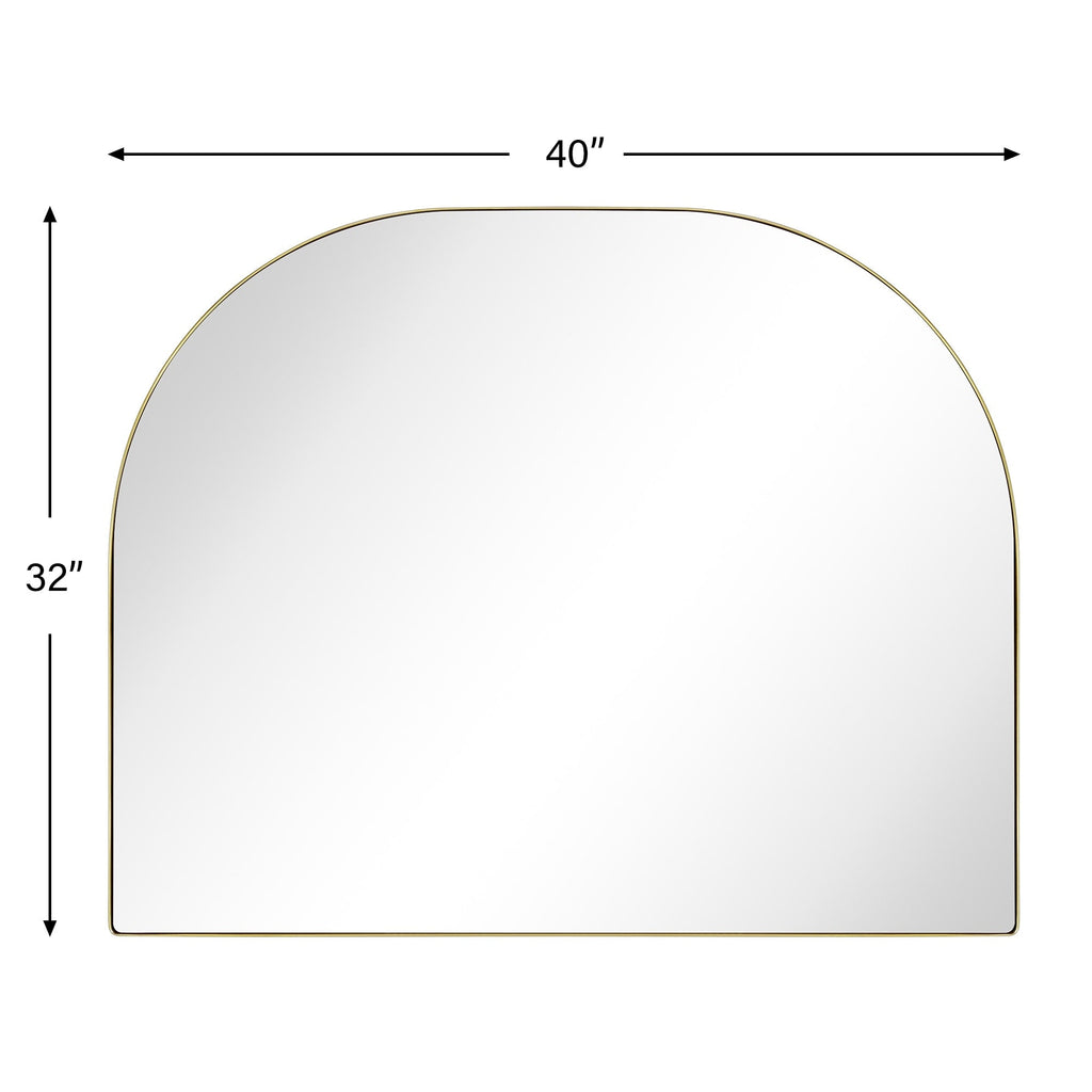 Specchio ad arco grande Dezerae TEHOME per camino, 40'' L x 32'' A