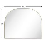 Specchio ad arco grande Dezerae TEHOME per camino, 40'' L x 32'' A