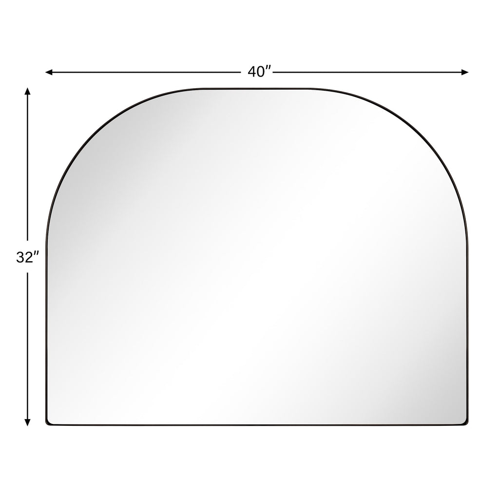 Specchio ad arco grande Dezerae TEHOME per camino, 40'' L x 32'' A