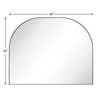 Specchio ad arco grande Dezerae TEHOME per camino, 40'' L x 32'' A